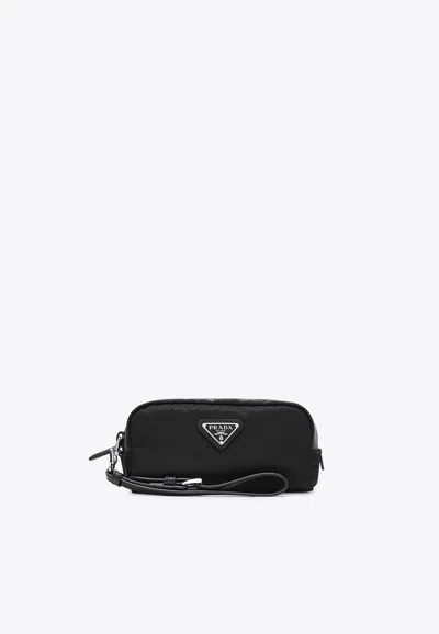 Prada Roof Rack Pouch Bags In Black