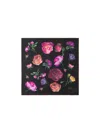 Prada Large Floral Silk Scarf In Black