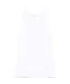 Prada White Cotton Jersey Top In White