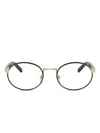 Prada Round Frame Mirror In Black