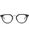 Prada Round-frame Glasses In Black