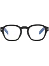 Prada Round-frame Glasses In Black