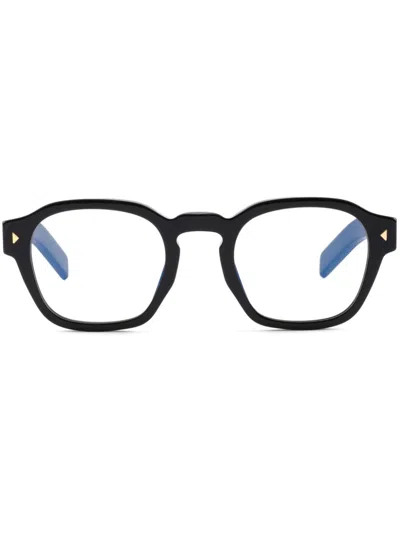Prada Round-frame Glasses In Black