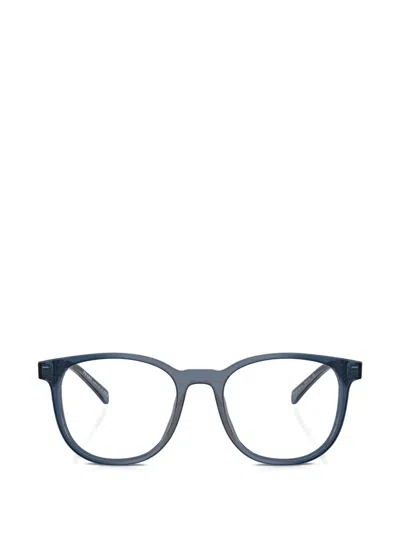 Prada Round Frame Glasses In Green