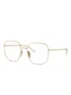 Prada Round-frame Glasses In Gold