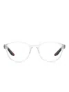 Prada Linea Rossa 55mm Pillow Optical Glasses In White