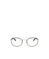 Prada Round Frame Mirror In White