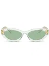 Prada Round Frame Sunglasses In 14r20e