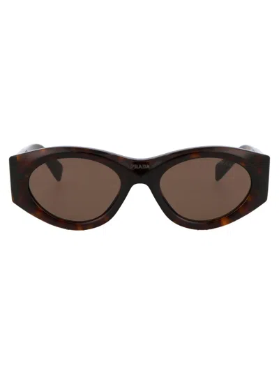 Prada Round Frame Sunglasses In Multi