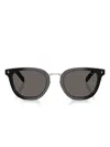Prada Round-frame Sunglasses In Black