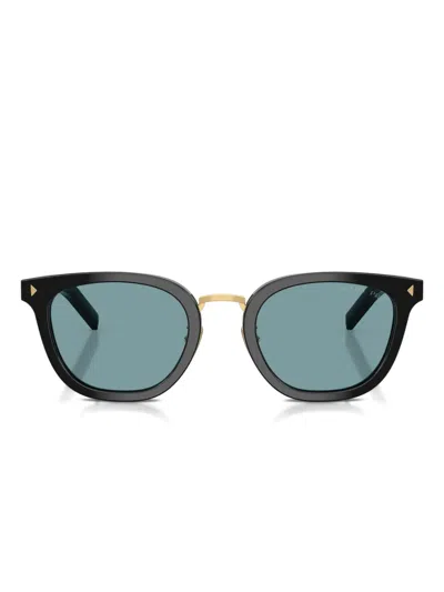 Prada Round-frame Sunglasses In Black