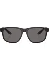 Prada Round-frame Sunglasses In Black