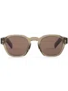 Prada Round-frame Sunglasses In Brown