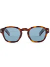 Prada Round-frame Sunglasses In Brown