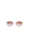 Prada Logo-engraved Sunglasses In Pink