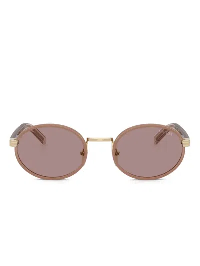 Prada Woman Sunglass Pr B56s In Light Purple Brown