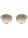 Prada Round-frame Sunglasses In Neutral
