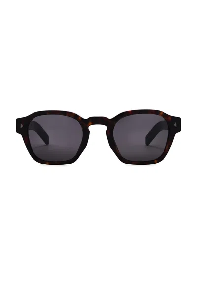 Prada Round Frame Sunglasses In Tartaruga
