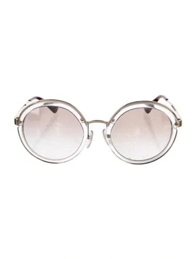 Pre-owned Prada Round Gradient Sunglasses