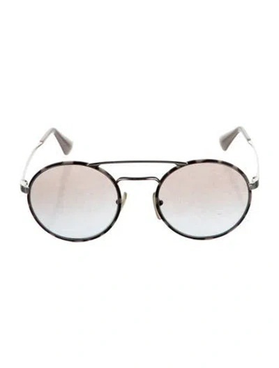 Pre-owned Prada Round Gradient Sunglasses In Neutral