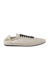 Prada Collapse Re-nylon Sneakers Aus Wildleder In Nude