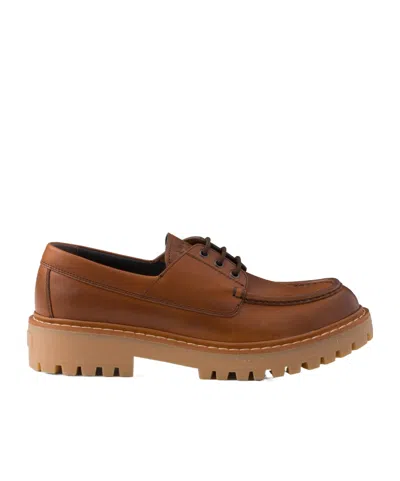 PRADA PRADA LOGO-DEBOSSED LACE-UP SHOES