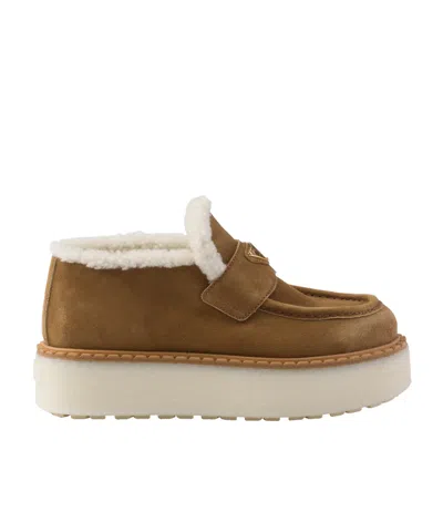 PRADA SUEDE LOAFERS
