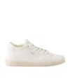Prada Round Head Low-cut Casual Shoes In Nude