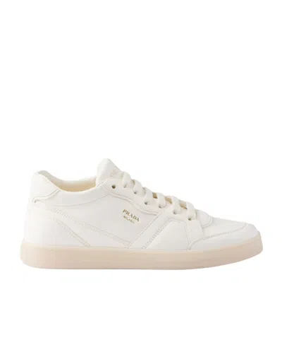 Prada Round Head Low-cut Casual Shoes In Nude