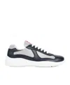 Prada Round Head Low-cut Sneakers In White