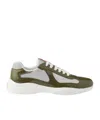 Prada Round Head Low-cut Sneakers In White