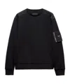 Prada Panelled Sweatshirt In Black
