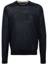 Prada Long-sleeved Sweater In Black