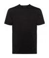 Prada Short Sleeved Crewneck T-shirt In Black