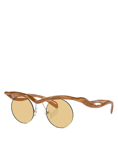 Prada Round Sunglasses, 43mm In Gold