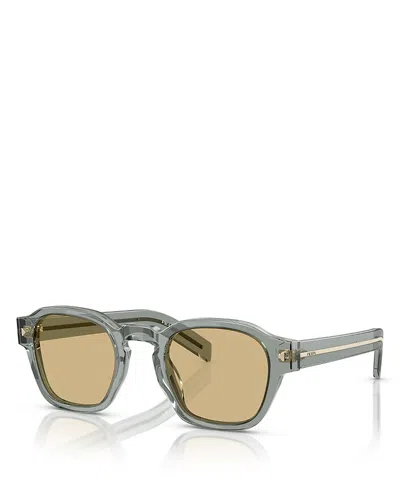 Prada Round Sunglasses, 53mm In Brown