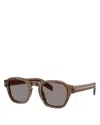 Prada Round Sunglasses, 53mm In Pattern