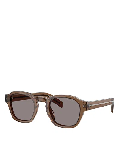 Prada Round Sunglasses, 53mm In Pattern