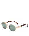 Prada Round Sunglasses, 55mm In Dark Green