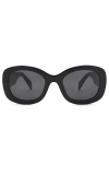 Prada Round Sunglasses In 黑色