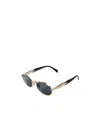 Prada Round Sunglasses In Black