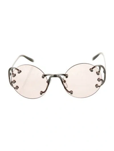 Pre-owned Prada Round Tinted Sunglasses