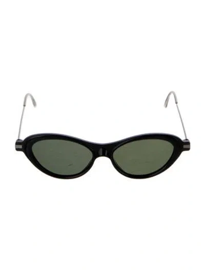 Pre-owned Prada Round Tinted Sunglasses In Black