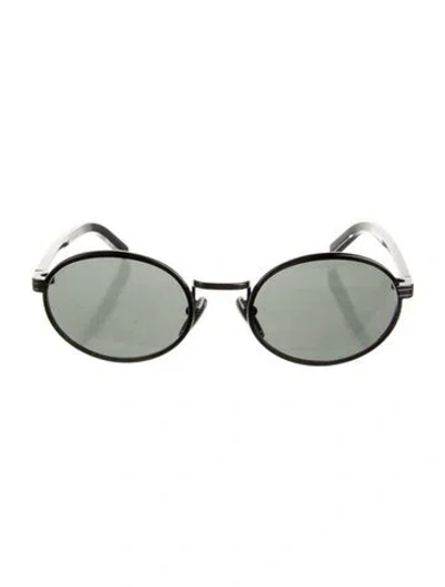 Pre-owned Prada Round Tinted Sunglasses In Black