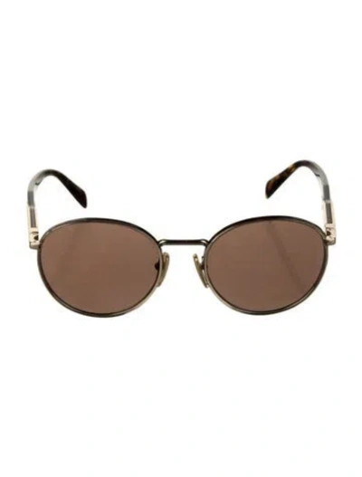 Pre-owned Prada Round Tinted Sunglasses In Multi