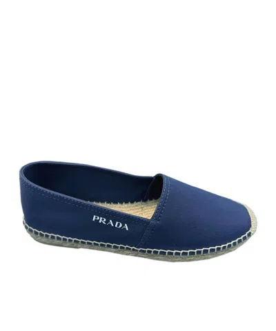 Prada Round-toe Casual Shoes In Blue