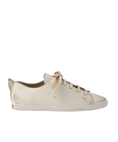 PRADA PRADA ROUND-TOE LACE-UP SNEAKERS