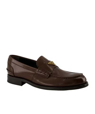 PRADA ROUND-TOE LOAFERS