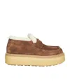 Prada Round-toe Loafers In Brown