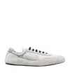 Prada Round-toe Low-top Casual Shoes In White